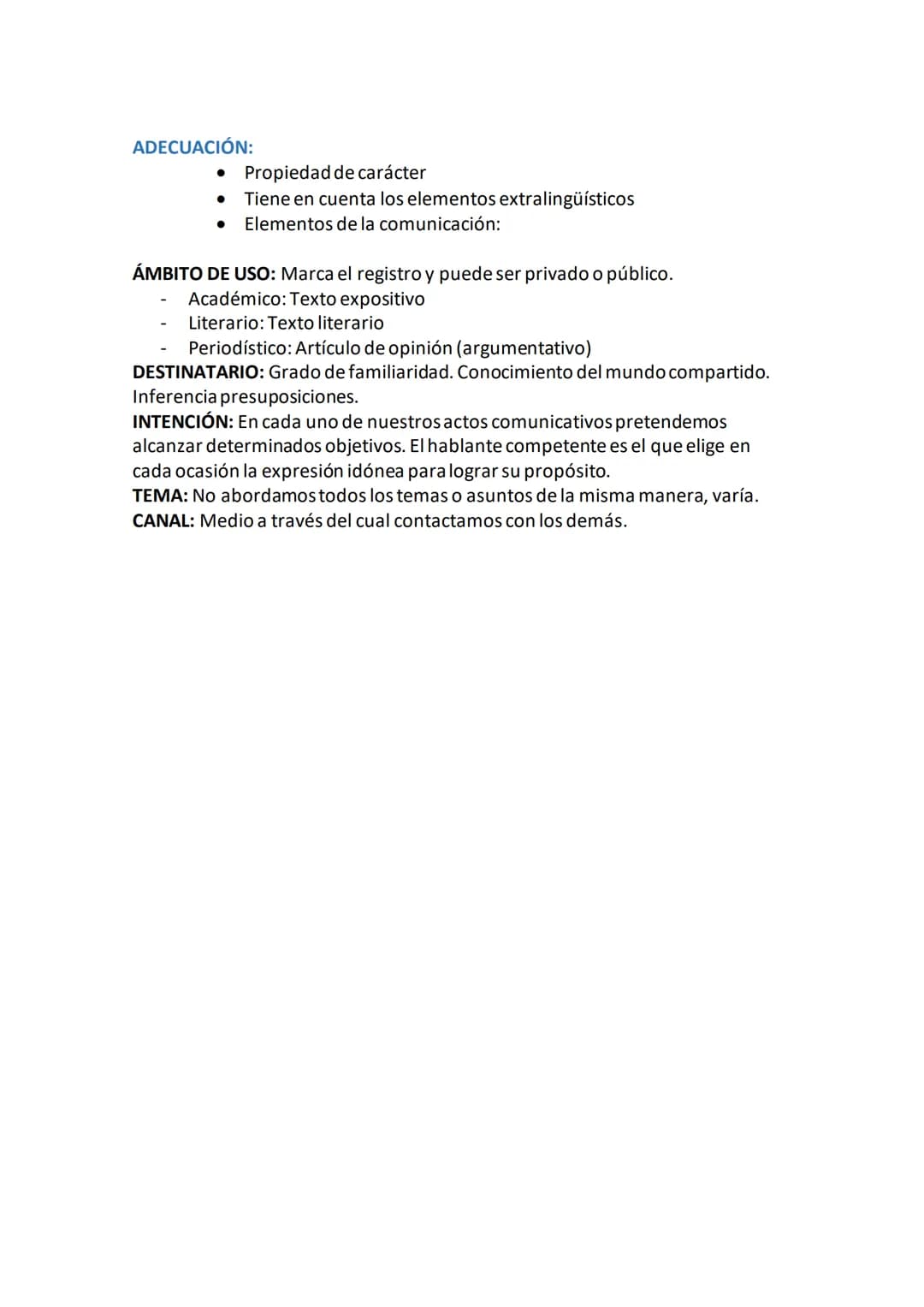 1. PROCESO DE COMUNICACIÓN
1.1. ELEMENTOS DE LA COMUNICACIÓN
EMISOR: Codifica el mensaje y lo lanza.
DESTINATARIO: Puede ser real o ideal. R