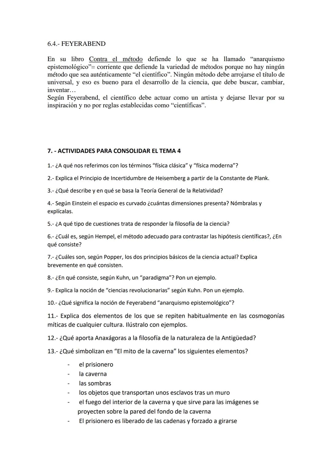 TEMA 4 FILOSOFÍA PRIMERO DE BACHILLERAT
COSMOVISIONES A LO LARGO DE LA HISTORIA. LA FILOSOFÍA DE LA CIENCIA ACTUAL.
1. LOS MODELOS MÍTICOS D