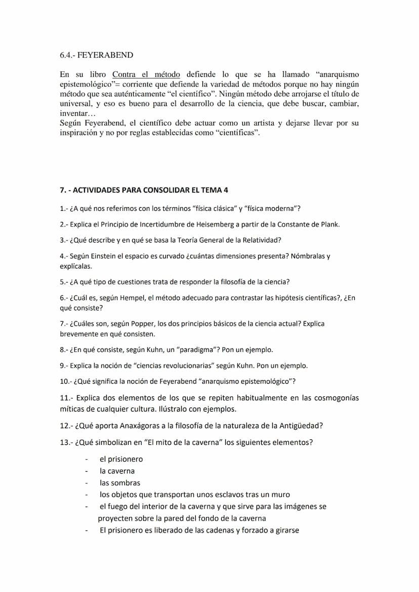 TEMA 4 FILOSOFÍA PRIMERO DE BACHILLERAT
COSMOVISIONES A LO LARGO DE LA HISTORIA. LA FILOSOFÍA DE LA CIENCIA ACTUAL.
1. LOS MODELOS MÍTICOS D