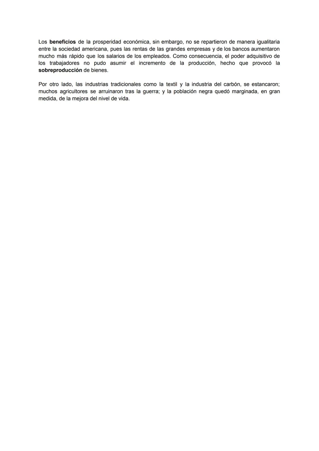 TEMA 7: EL PERÍODO DE ENTREGUERRAS
1. INTRODUCCIÓN
★ Economía
La Primera Guerra Mundial provocó gran devastación económica en los países afe