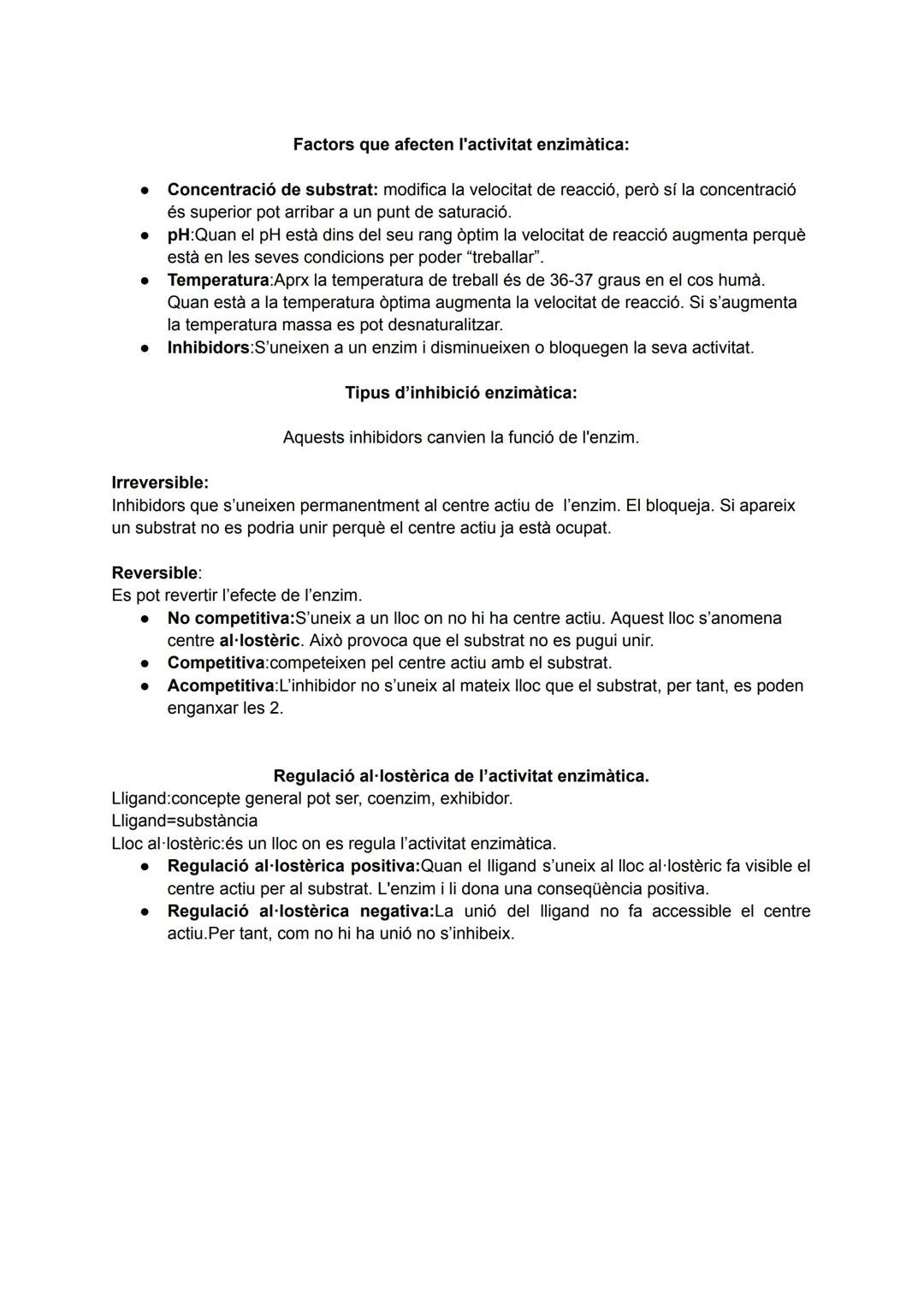 # Bio tema 1:Els enzims, vitamines i metabolisme.

Enzims:

Reactiu --------> Producte

Estat de transició:

Enllaços reactius Es debiliten
