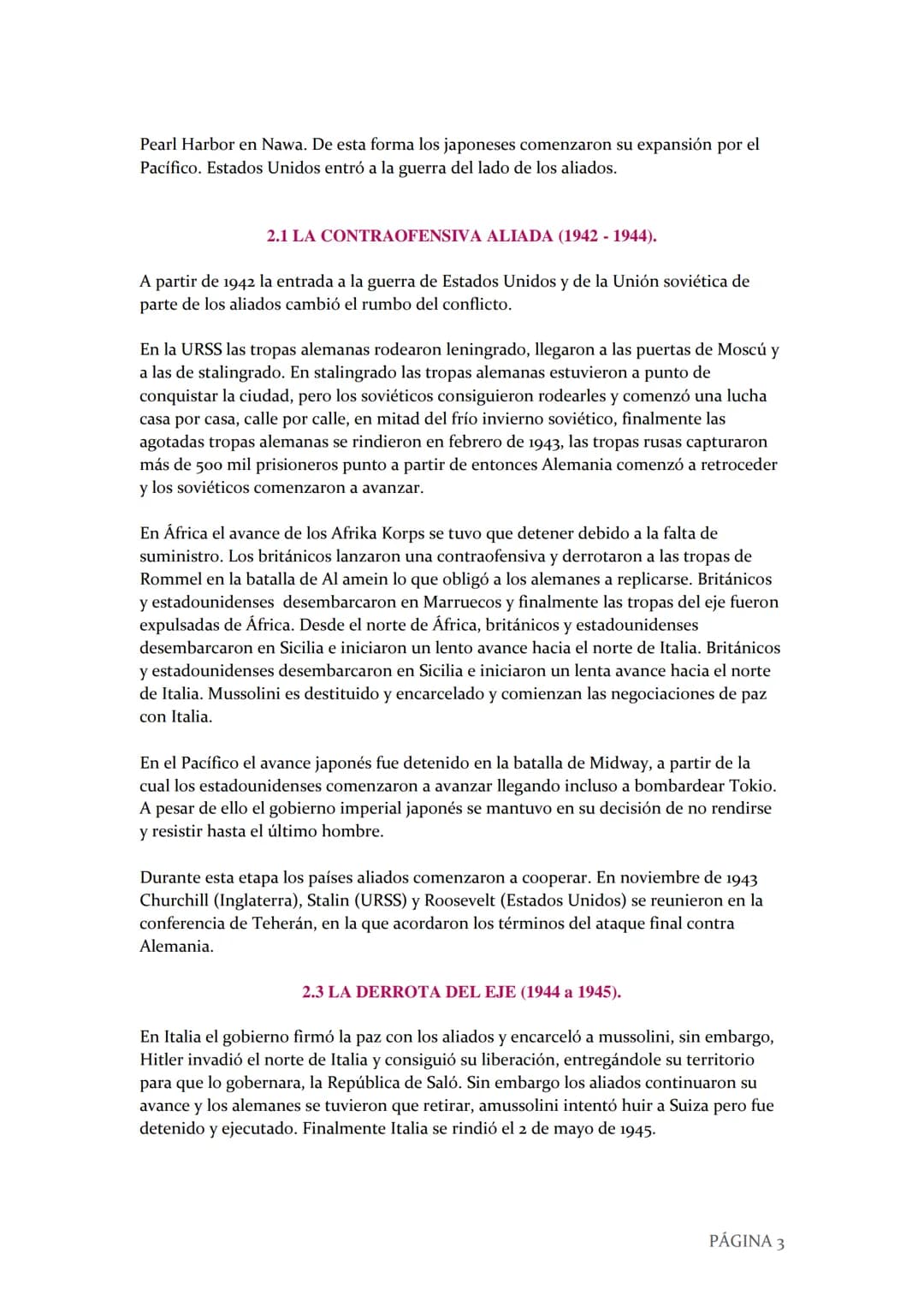 --- OCR Start ---
Segunda Guerra
Mundial
La segunda guerra mundial.
UNIDAD 6
Miriam Rodríguez Merino | 4º E.S.O. C | 17/05/2024
--- OCR End 