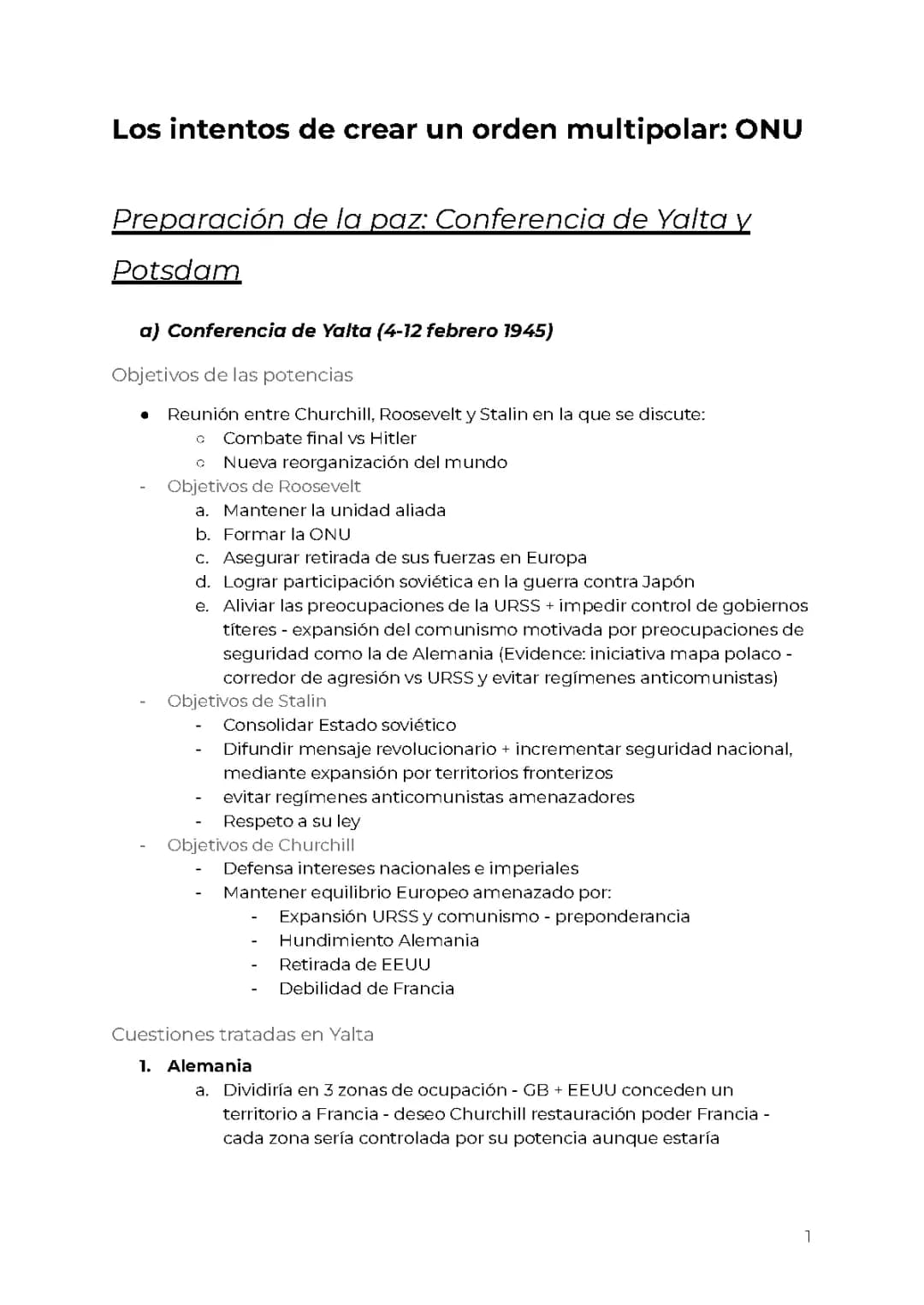 Conferencias de Yalta y Potsdam: Resumen, Acuerdos y Consecuencias