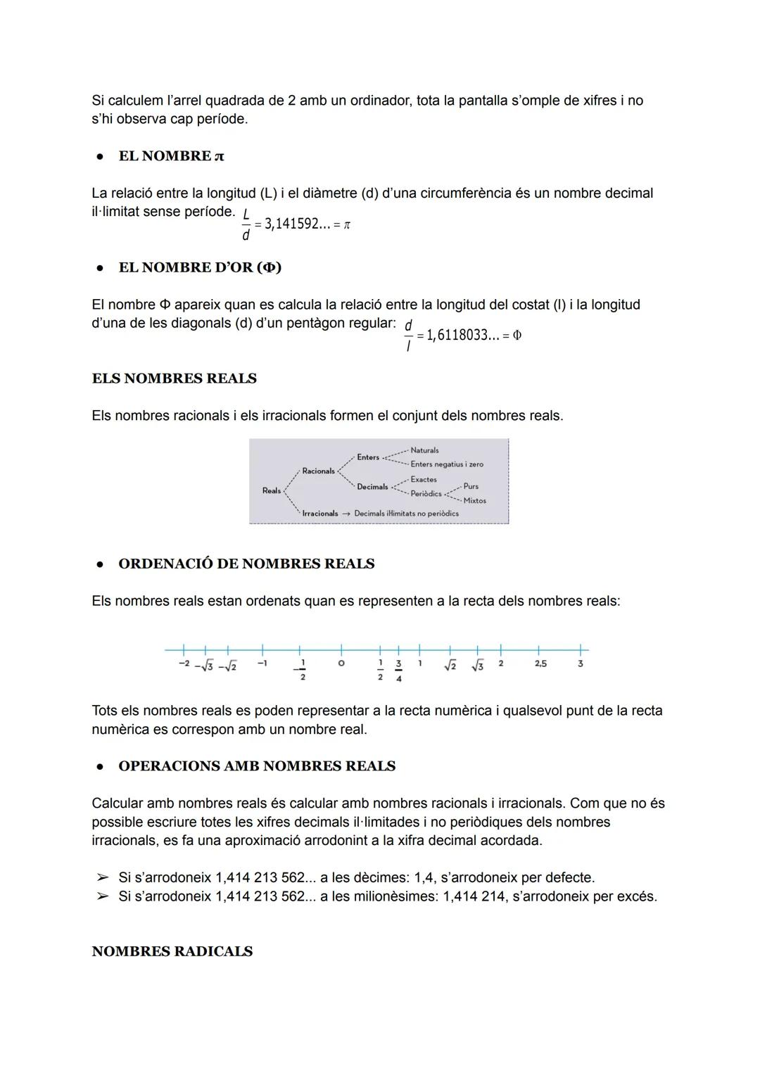 # NOMBRES RACIONALS

Els nombres racionals són els nombres que es poden expressar en forma de fracció:

Nombres racionals = {Enters + Decima