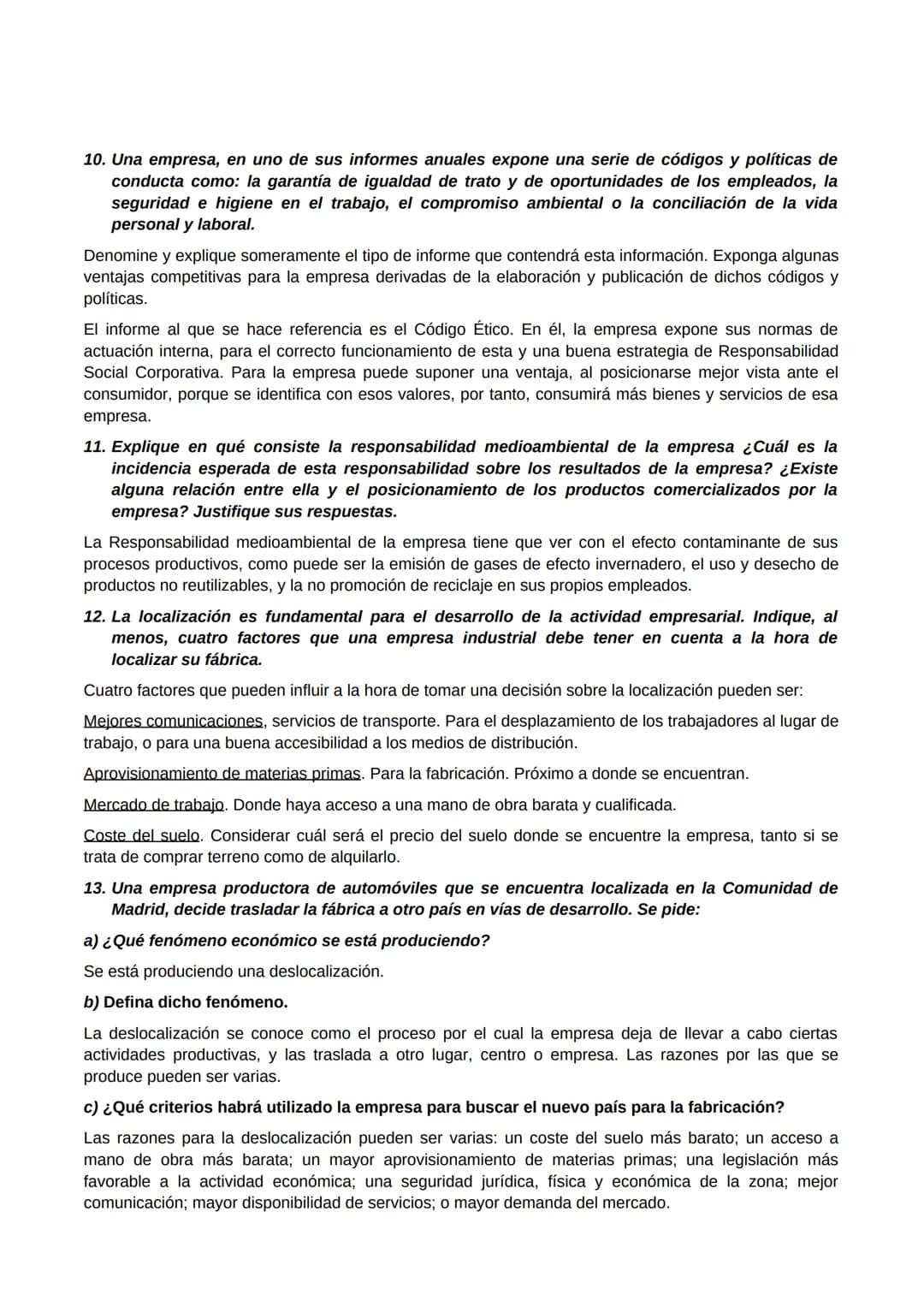 PREGUNTAS TIPO EVAU - ECONOMÍA DE LA EMPRESA
TEMA 1. INTRODUCCIÓN A LA EMPRESA.
1. Explique brevemente la teoría del empresario de Schumpete