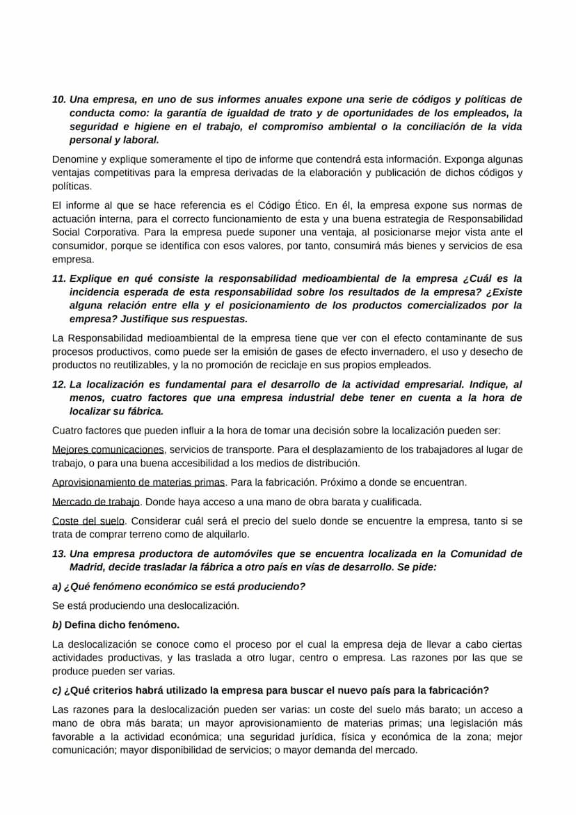 PREGUNTAS TIPO EVAU - ECONOMÍA DE LA EMPRESA
TEMA 1. INTRODUCCIÓN A LA EMPRESA.
1. Explique brevemente la teoría del empresario de Schumpete