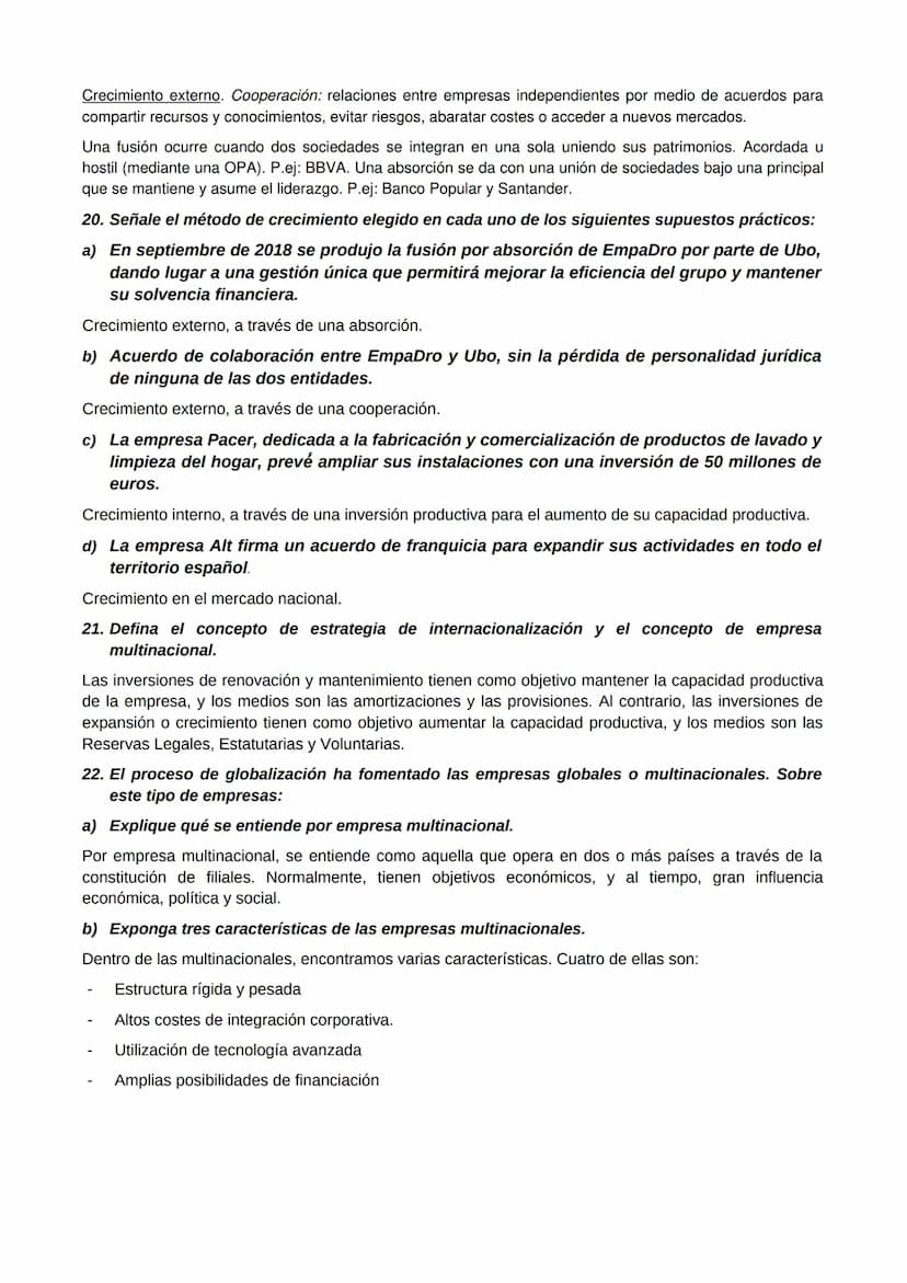 PREGUNTAS TIPO EVAU - ECONOMÍA DE LA EMPRESA
TEMA 1. INTRODUCCIÓN A LA EMPRESA.
1. Explique brevemente la teoría del empresario de Schumpete