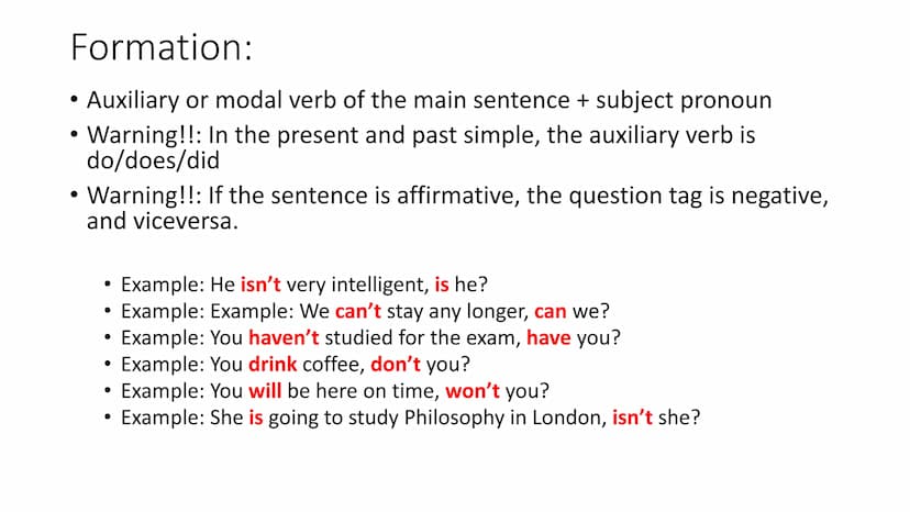 1. Subject questions
●
• In these questions, the question word (what, who, etc.) refers to the
subject of the verb.
●
Example: Who made this