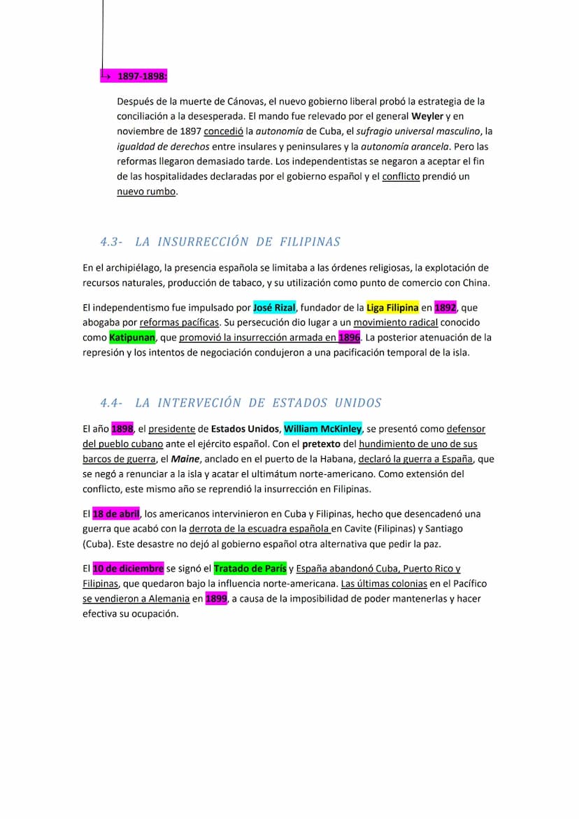 LA RESTAURACIÓN
1- EL RETORNO DE LA DINASTÍA
Los años finales del Sexenio, y en particular durante el gobierno de Serrano, las fuerzas
conse