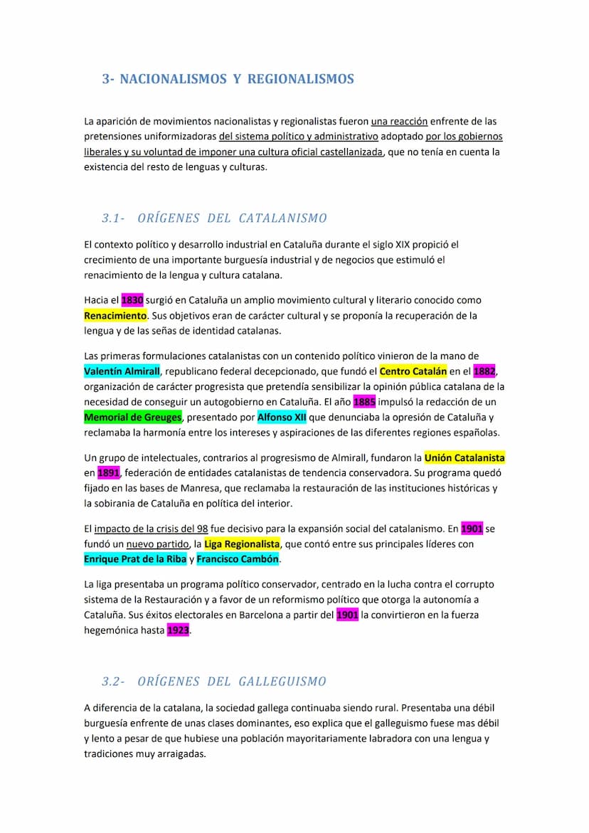 LA RESTAURACIÓN
1- EL RETORNO DE LA DINASTÍA
Los años finales del Sexenio, y en particular durante el gobierno de Serrano, las fuerzas
conse