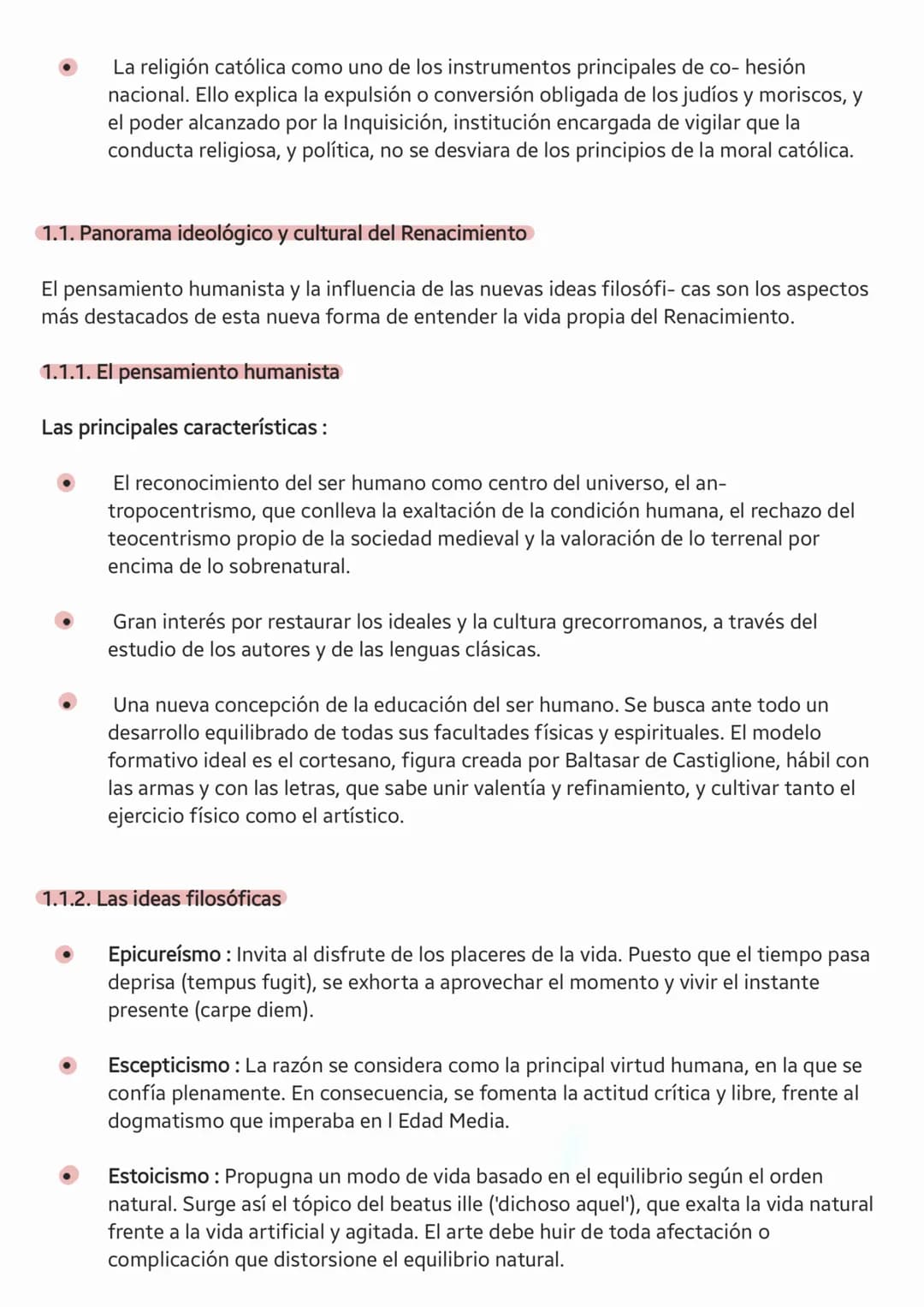 1.CONTEXTO HISTÓRICO, CULTURAL Y LITERARIO DEL SIGLO XVI
El Renacimiento es un movimiento cultural que supuso una transformación, pausada y 