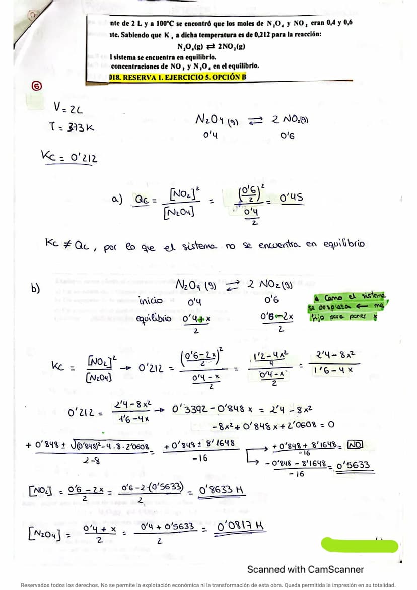 =)
ㅎ C
EQUILIBRIO QUÍMICO
aA+bB
aA + bB
CTE.
EQUILIBRIO
No tiene
a
GRADO
DE DISOCIACION
Kc)= [C] [D]
[A] [B]
(Pr. V) = nt. RT pasar k
I
Atm
