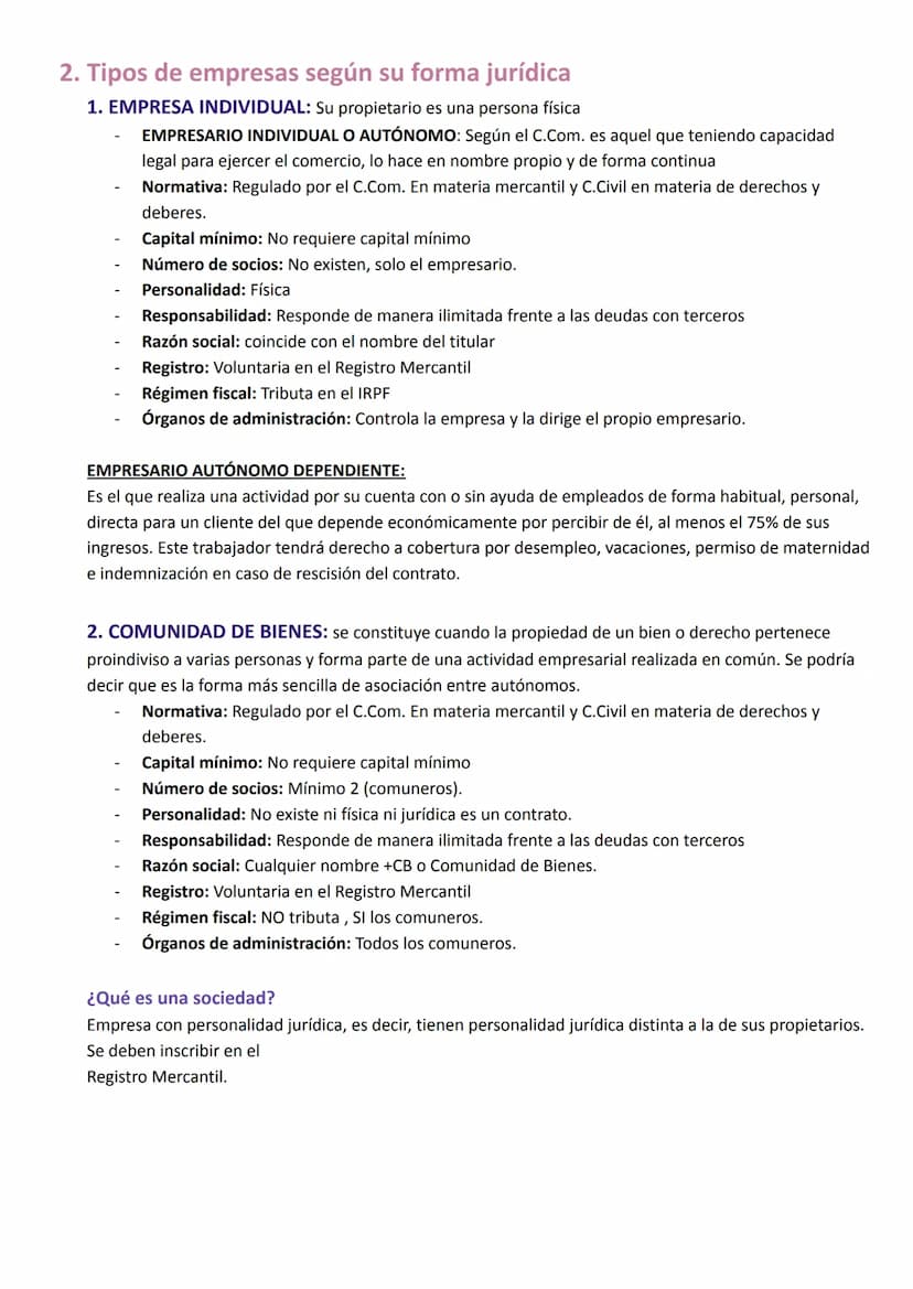 TEMA 2: CLASIFICACIÓN Y DESARROLLO DE LAS EMPRESAS
1. Tipos de empresas:
* Según su actividad económica:
● Sector primario: Las que obtienen