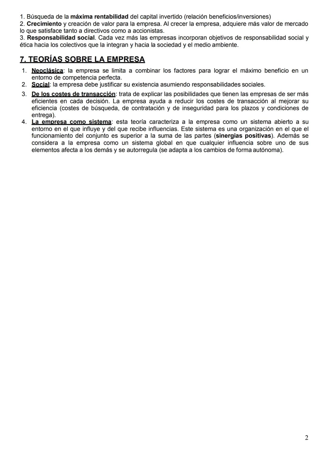 TEMA 1. EL PAPEL DE LA EMPRESA EN LA ECONOMÍA
1. ACTIVIDAD ECONÓMICA Y EMPRESA
Factores productivos:
Tierra: Recursos naturales.
Trabajo: Ap