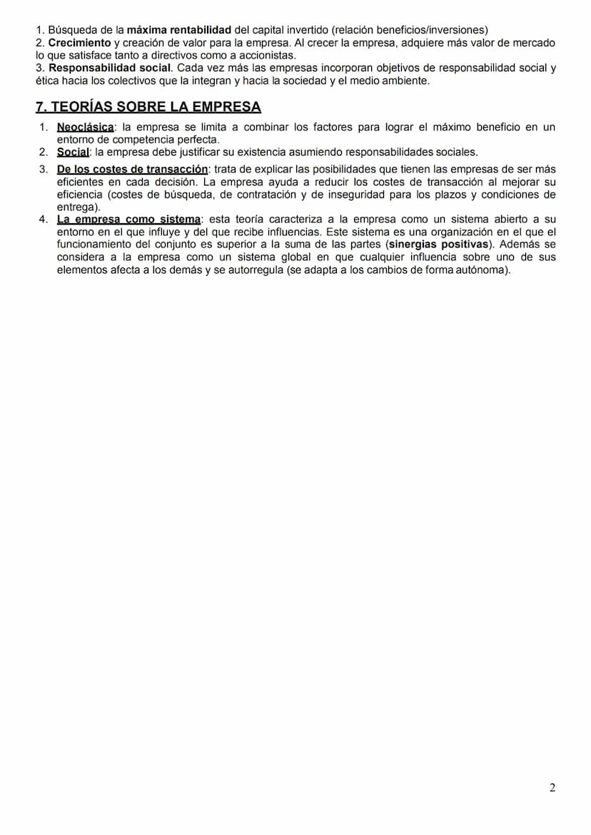 TEMA 1. EL PAPEL DE LA EMPRESA EN LA ECONOMÍA
1. ACTIVIDAD ECONÓMICA Y EMPRESA
Factores productivos:
Tierra: Recursos naturales.
Trabajo: Ap