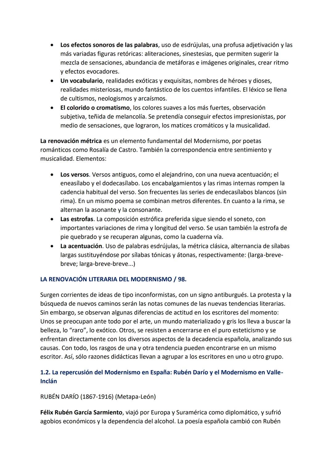 Tema 1: El Modernismo. Características. La repercusión
de Rubén Darío y el Modernismo en España.
1.1. El Modernismo: definición y caracterís