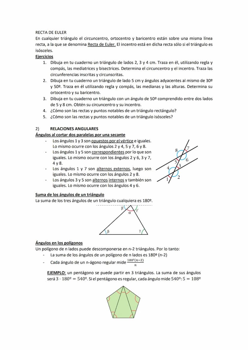 TEMA 5: POLÍGONOS, PERÍMETROS Y ÁREAS
1. LUGARES GEOMÉTRICOS
2. RELACIONES ANGULARES
3. TRIÁNGULOS SEMEJANTES. TEOREMA DE TALES
4. FIGURAS S