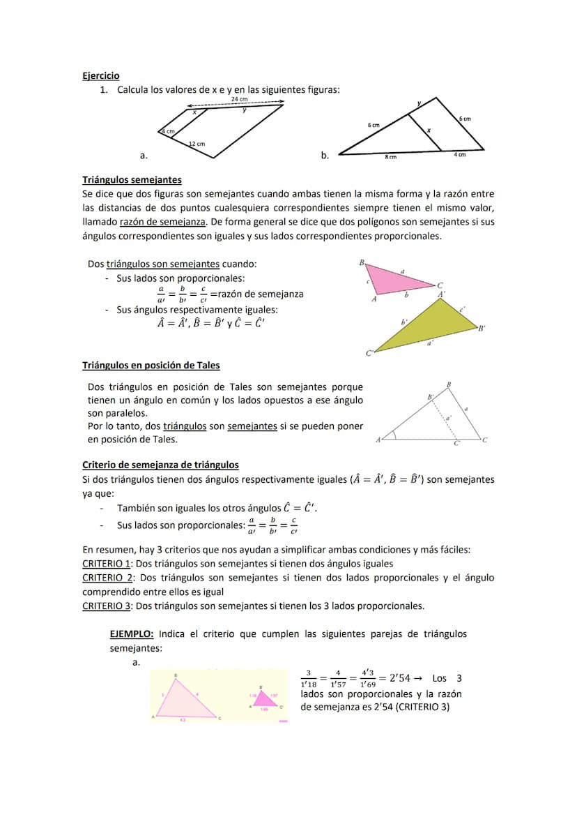 TEMA 5: POLÍGONOS, PERÍMETROS Y ÁREAS
1. LUGARES GEOMÉTRICOS
2. RELACIONES ANGULARES
3. TRIÁNGULOS SEMEJANTES. TEOREMA DE TALES
4. FIGURAS S