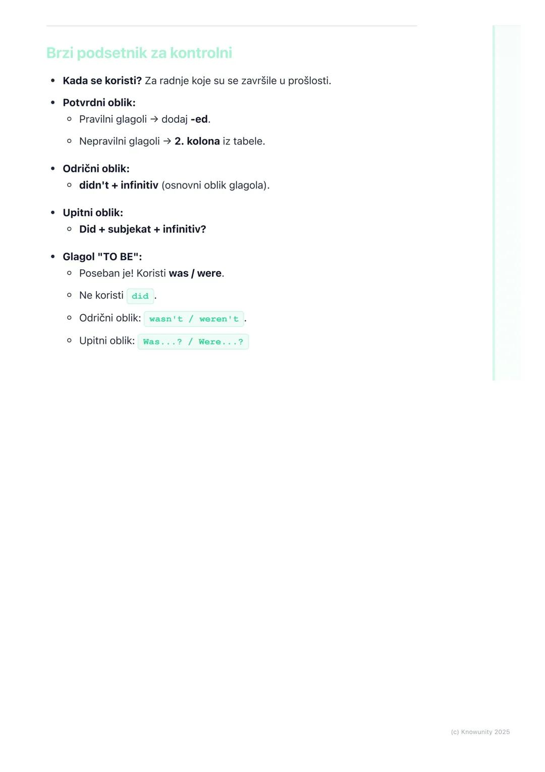 # Prošlo prosto vreme (Past
Simple)

Uvod u prošlo prosto vreme

Prošlo prosto vreme (Past Simple Tense) koristimo da pričamo o radnjama koj