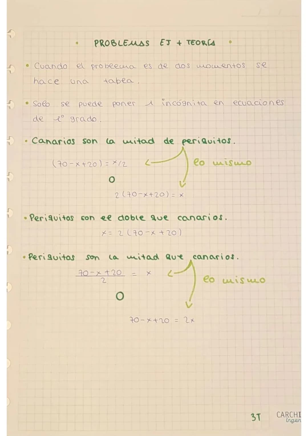 5
S
4
4
5
H
H
H
ECUACIONES
Como toda
lak
por términos, tiene grado, coeficientes y
estamos ante
expresión algebraica está compuesta
Una
colo