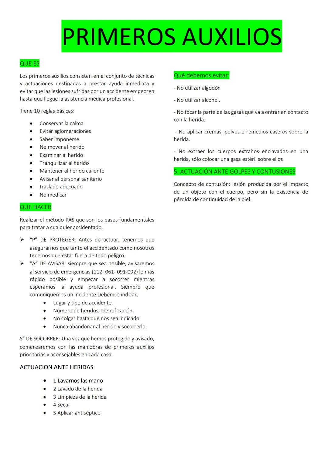 # PRIMEROS AUXILIOS

QUE ES

Los primeros auxilios consisten en el conjunto de técnicas
y actuaciones destinadas a prestar ayuda inmediata y