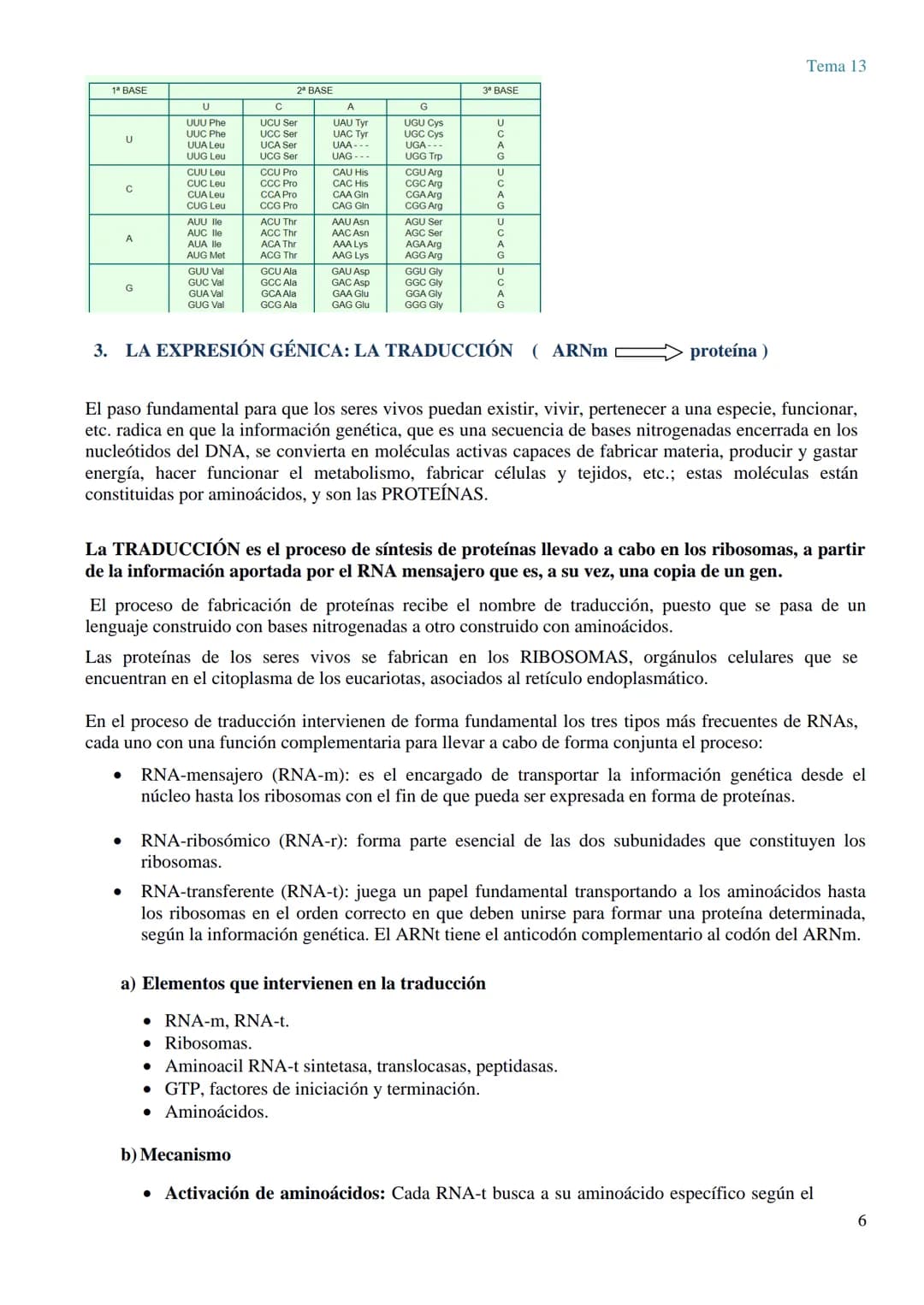 TEMA 13 GENÉTICA MOLECULAR. MUTACIONES Y EVOLUCIÓN
GENÉTICA MOLECULAR
La genética molecular es el campo de la genética que estudia la estruc