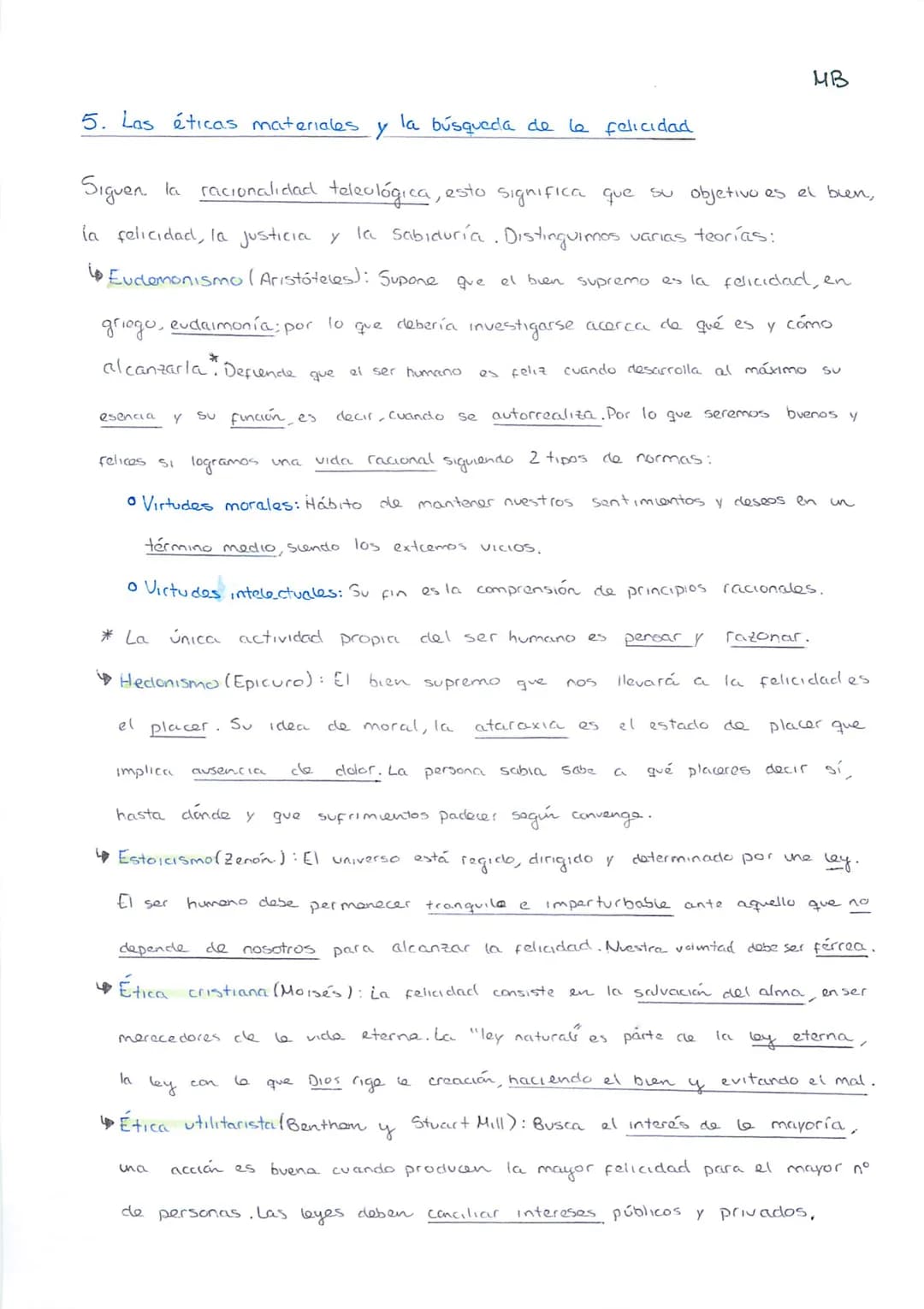 MB = UNIDAD 5: LA ÉTICA EN LA FILOSOFÍA
ZTD
1. Fundamentos antropológicos de la ética
La ética está formada por los principios básicos que r