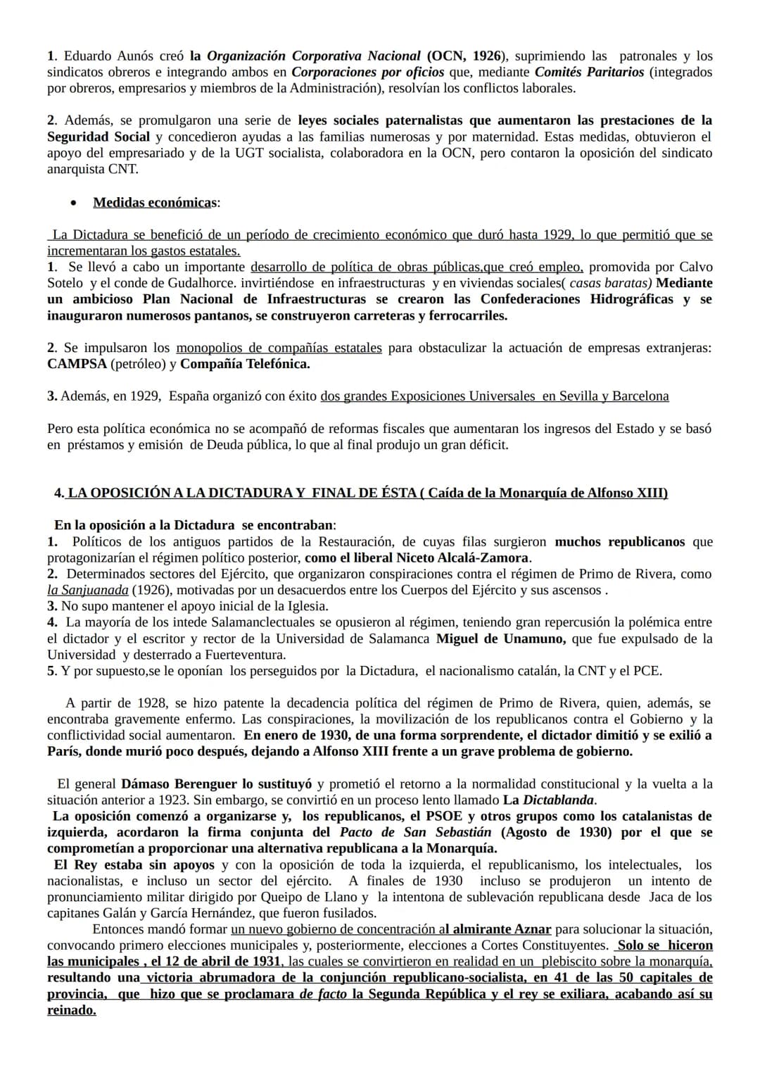 TEMA 7 LA DICTADURA DE PRIMO DE RIVERA (1923-1930)
1. INTRODUCCIÓN.
Se denomina Dictadura de Primo de Rivera al régimen político instituido 