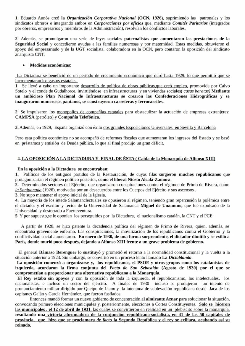 TEMA 7 LA DICTADURA DE PRIMO DE RIVERA (1923-1930)
1. INTRODUCCIÓN.
Se denomina Dictadura de Primo de Rivera al régimen político instituido 