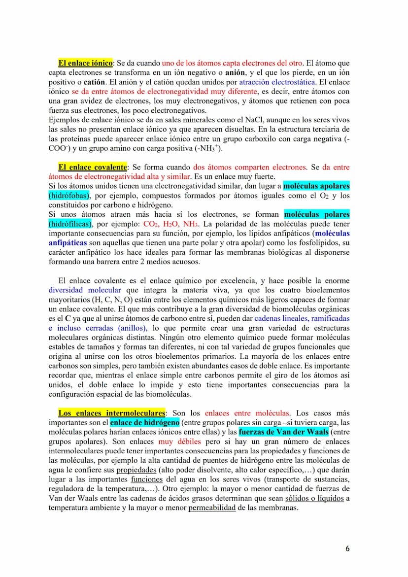 TEMA 1: BIOELEMENTOS Y BIOMOLÉCULAS. EL AGUA Y LAS SALES
MINERALES.
1.- Bioelementos: Concepto y Clasificación.
2.- Biomoléculas: Concepto y