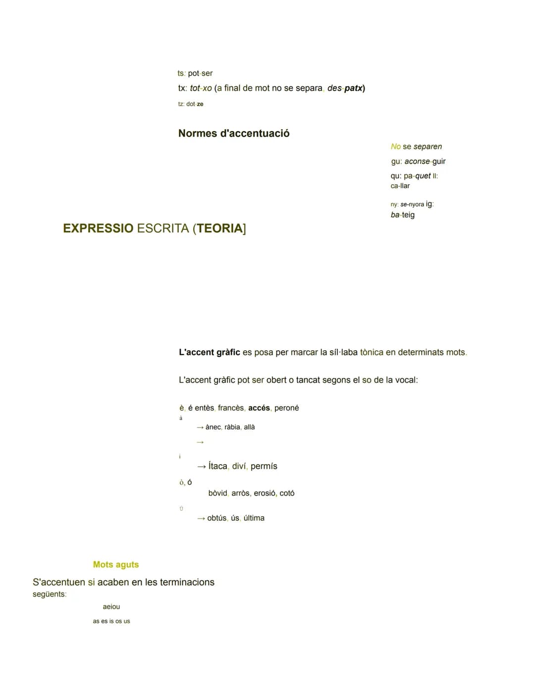Ortografia: normes bàsiques
Tot seguit trobaràs informació que val la pena recordar per escriure cor- rectament i
per resoldre les activitat
