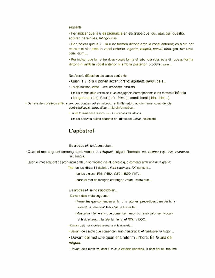 Ortografia: normes bàsiques
Tot seguit trobaràs informació que val la pena recordar per escriure cor- rectament i
per resoldre les activitat