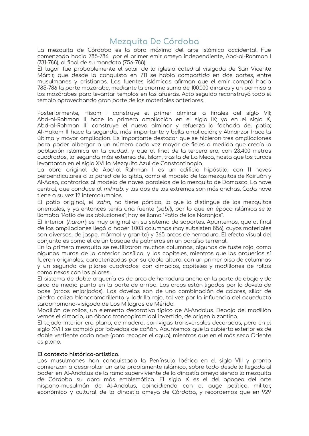 Análisis de la Mezquita de Córdoba: Influencias y Estilo