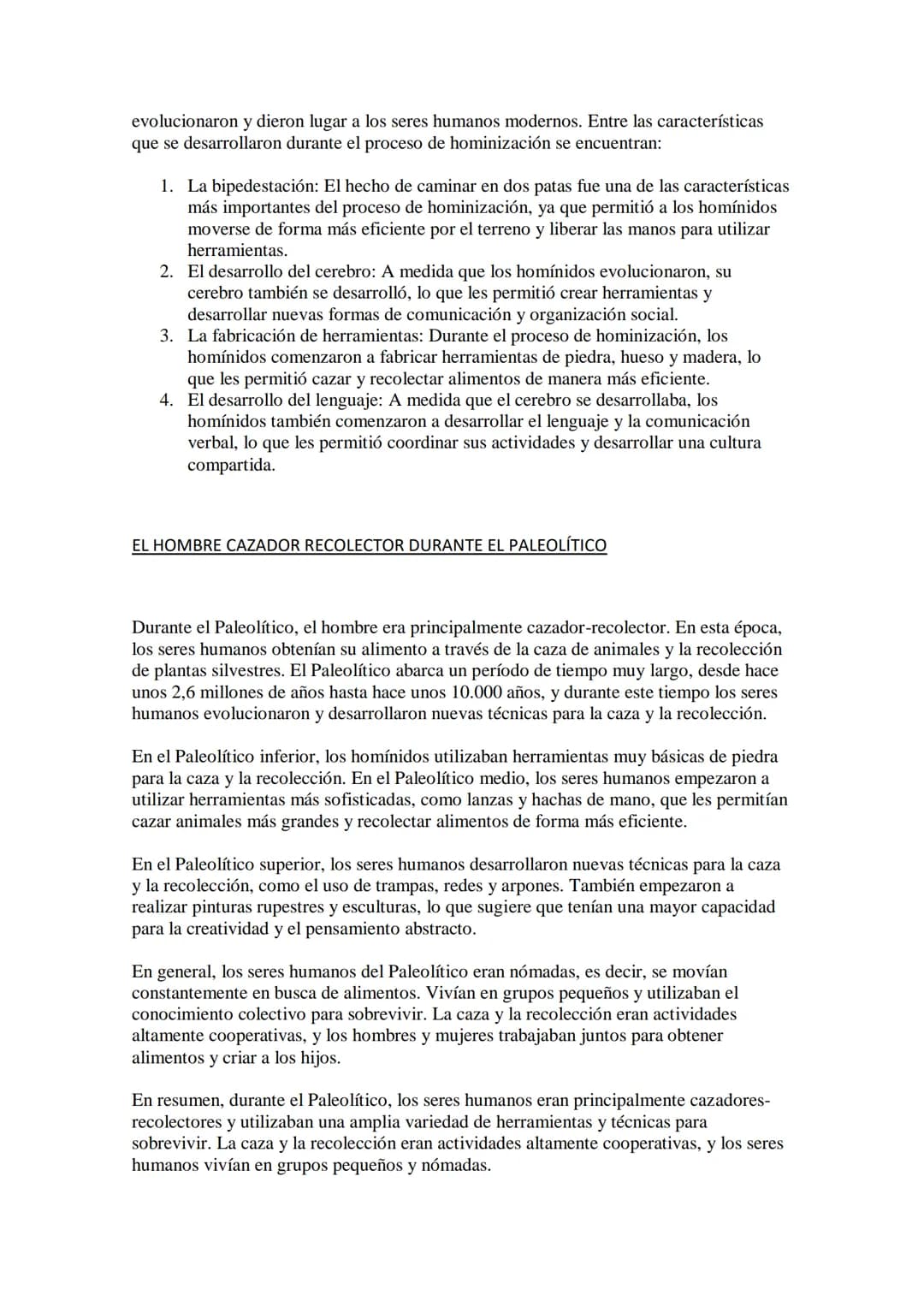 
<p>La prehistoria es el período de la historia que abarca desde la aparición del ser humano hasta la invención de la escritura, hace unos 5