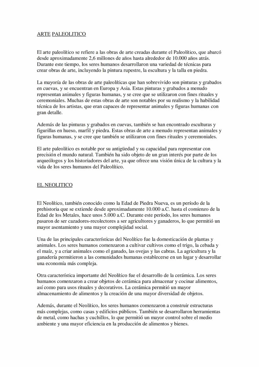 
<p>La prehistoria es el período de la historia que abarca desde la aparición del ser humano hasta la invención de la escritura, hace unos 5