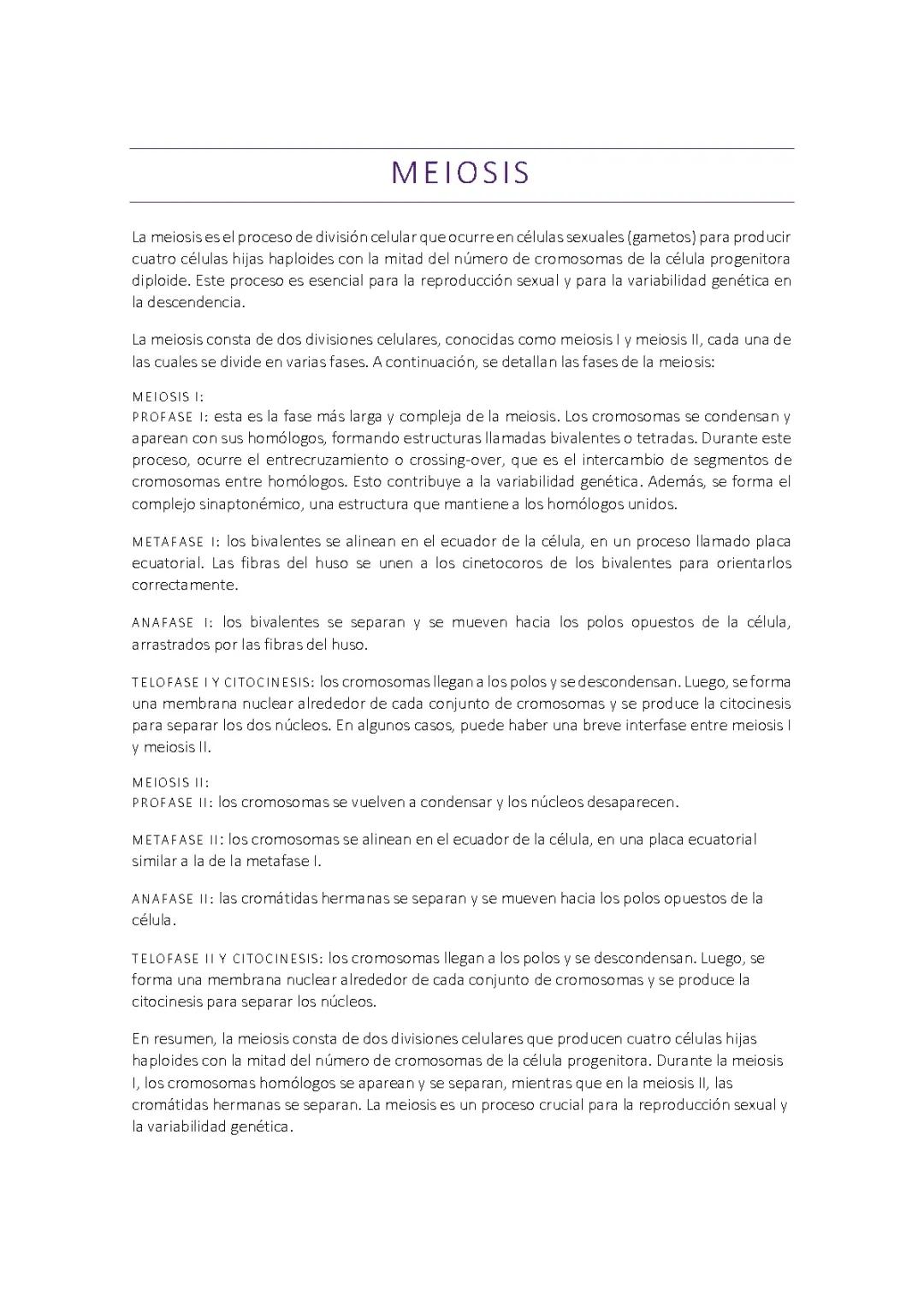 meiosis