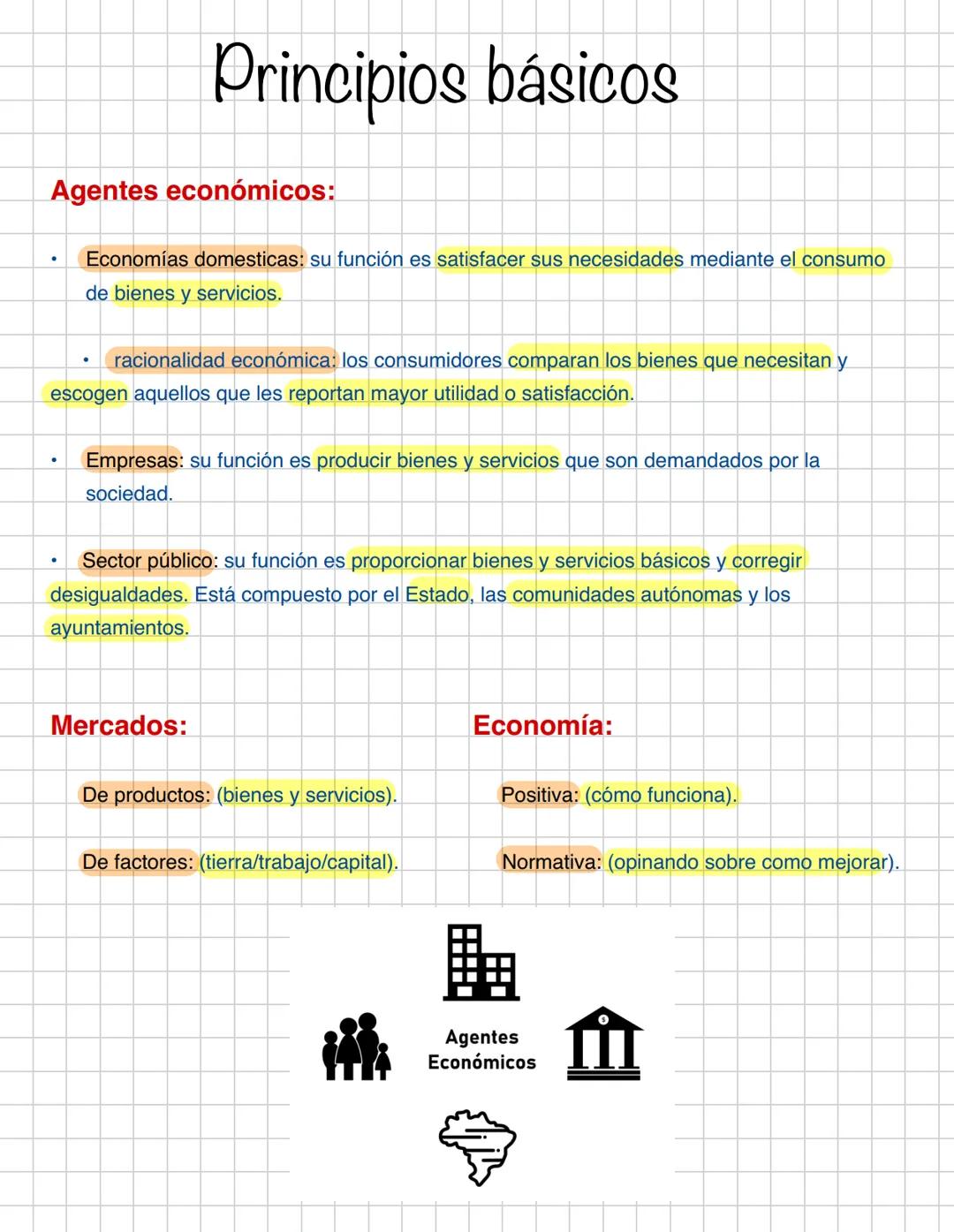 # Principios básicos

Economía y vida cotidiana:

- La economía es una ciencia joven que estudia el comportamiento humano. Surge de una
obra