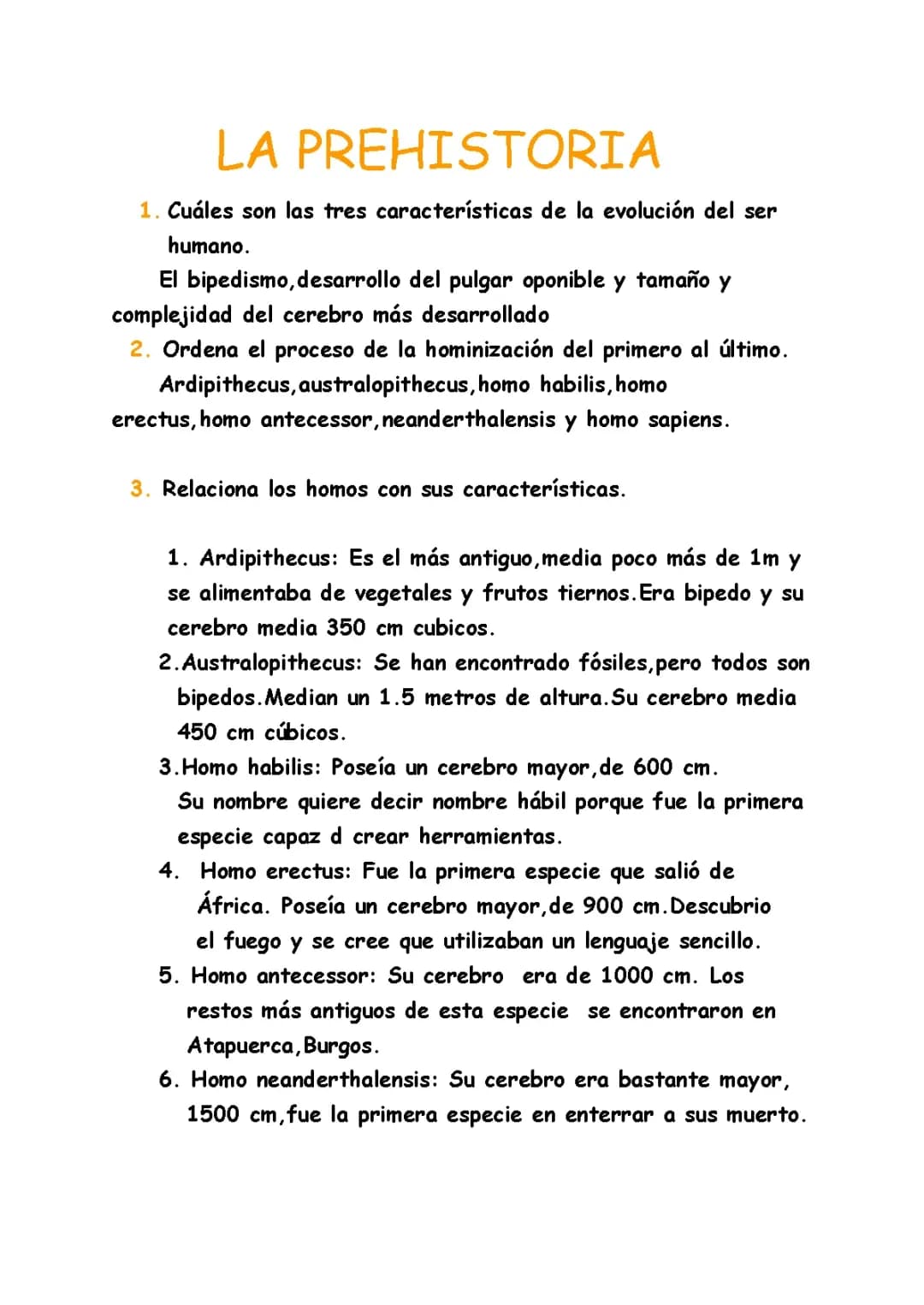 La Evolución Humana y la Agricultura en la Prehistoria para Niños
