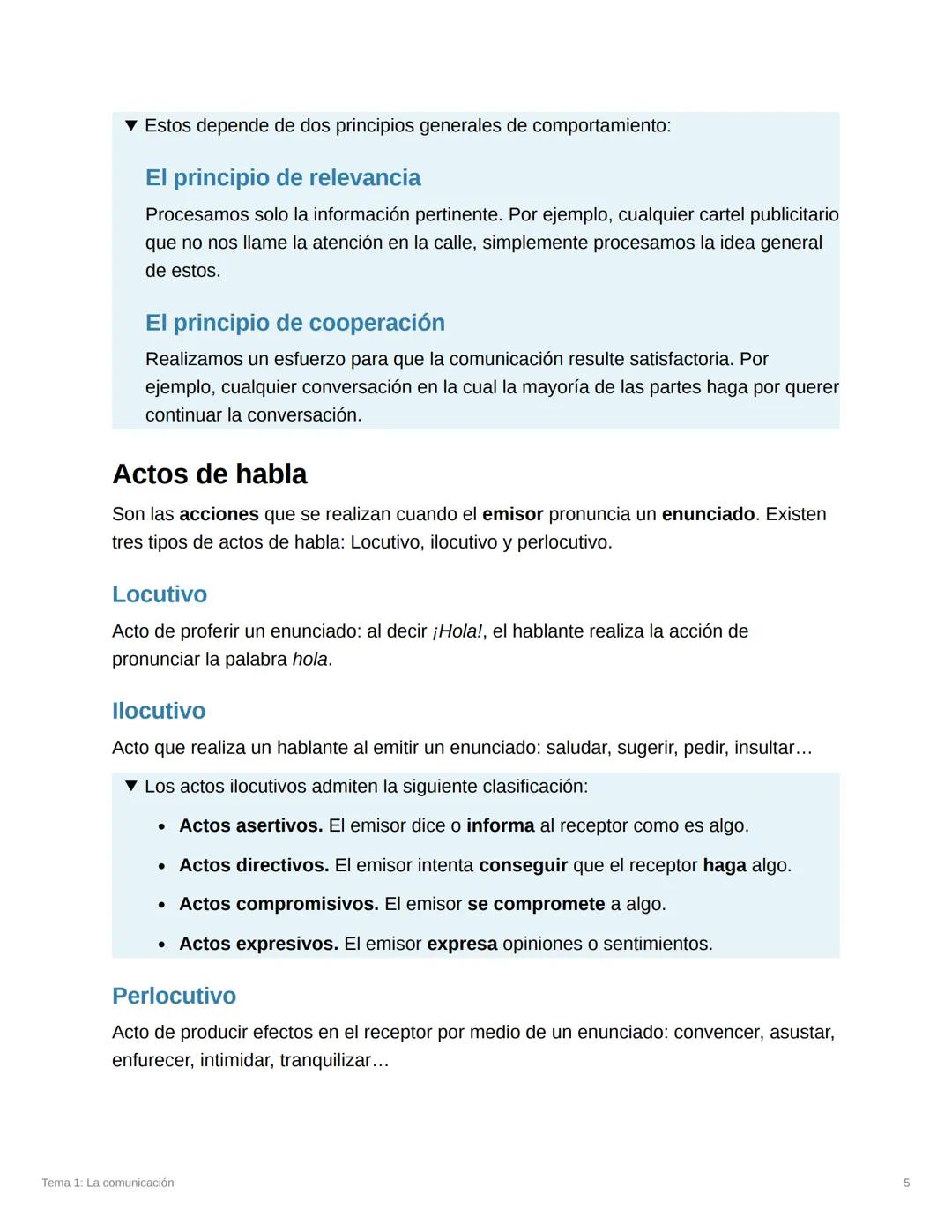 Tema 1: La comunicación
Temario
La comunicación verbal
Proceso de comunicación
Los elementos de la comunicación
Emisor
Receptor
Enunciado
Có