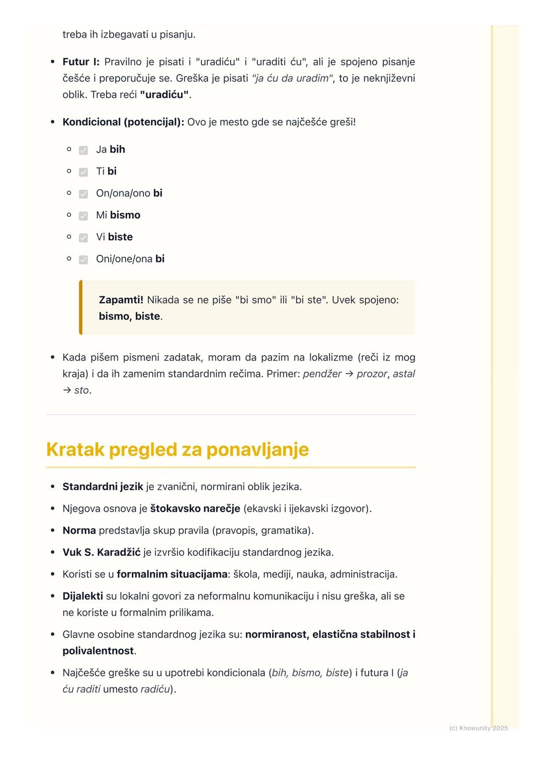 # Standardni srpski jezik

## Uvod u standardni jezik

Standardni srpski jezik je zvanična, normirana verzija našeg jezika. To je jezik
koji