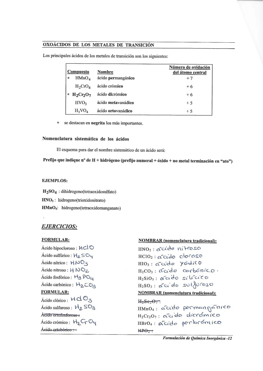 EJERCICIOS:
FORMULAR:
Pentafluoruro de bromo: Br
Hexacloruro de azufre: scl6
Disulfuro de carbono: CS2
Trisulfuro de diboro: B₂ S3
FORMULAR: