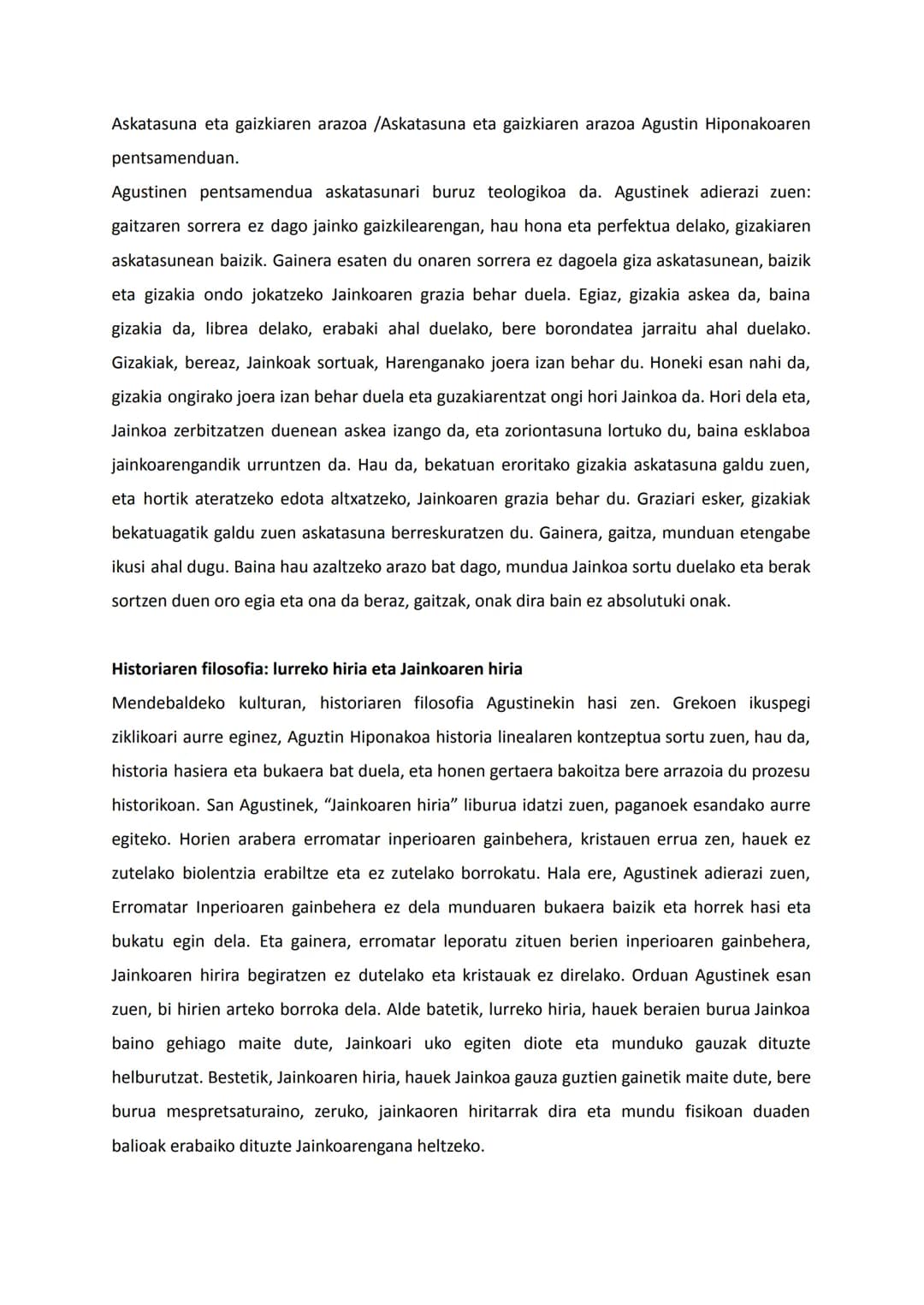 AGUSTIN HIPONAKO ETA TOMAS AKINOKOA
Fedea eta arrazoimena: ulertzeko sinetsi
Agustinentzat, bai fedea eta bai arrazoimena behrrezkoak dira, 