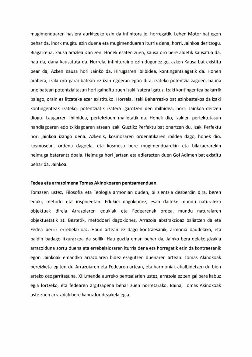 AGUSTIN HIPONAKO ETA TOMAS AKINOKOA
Fedea eta arrazoimena: ulertzeko sinetsi
Agustinentzat, bai fedea eta bai arrazoimena behrrezkoak dira, 