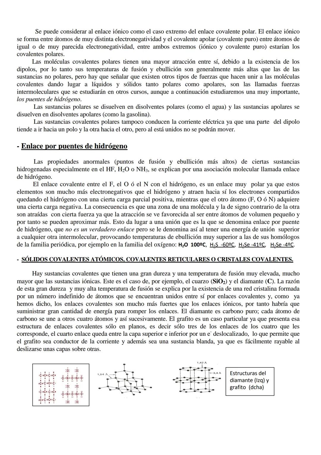 # ENLACE QUÍMICO

Hemos observado que las propiedades químicas están ligadas con la configuración electrónica (en su último
nivel particular