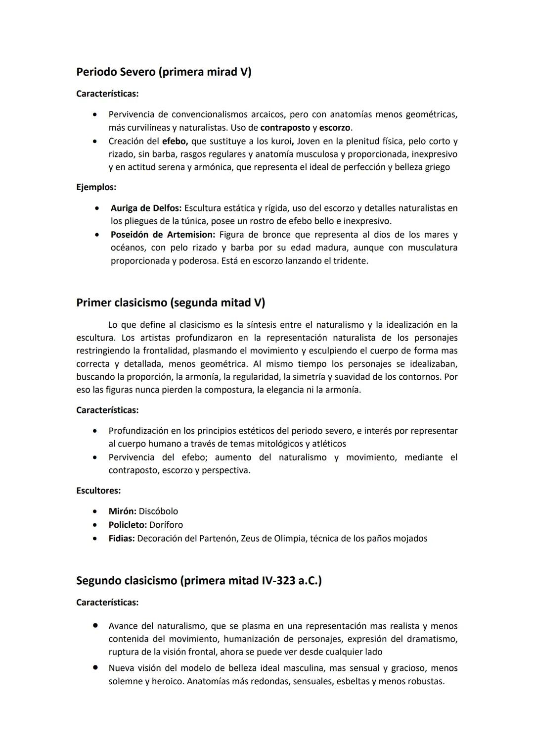 # Características generales escultura griega

La escultura griega tuvo una evolución considerable entre los periodos arcaico y helenístico, 