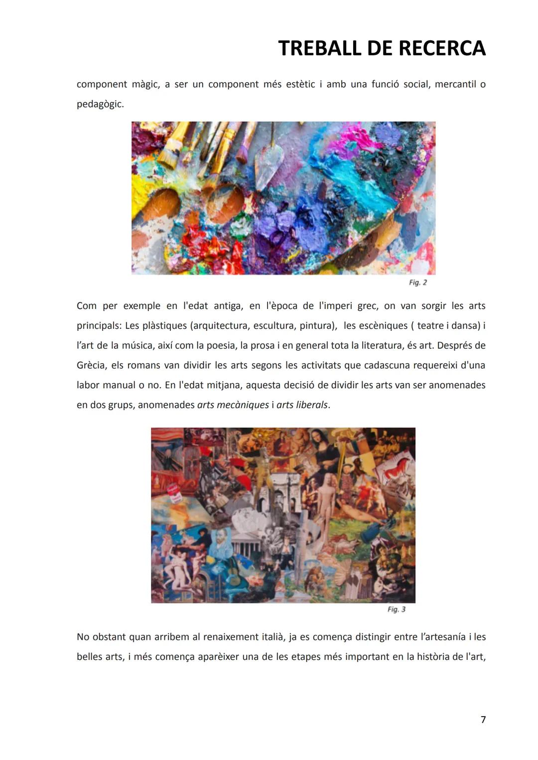 # TREBALL DE RECERCA

La representació de la història a través de les arts plàstiques des de
de la il·lustració fins a l'art contemporani

A