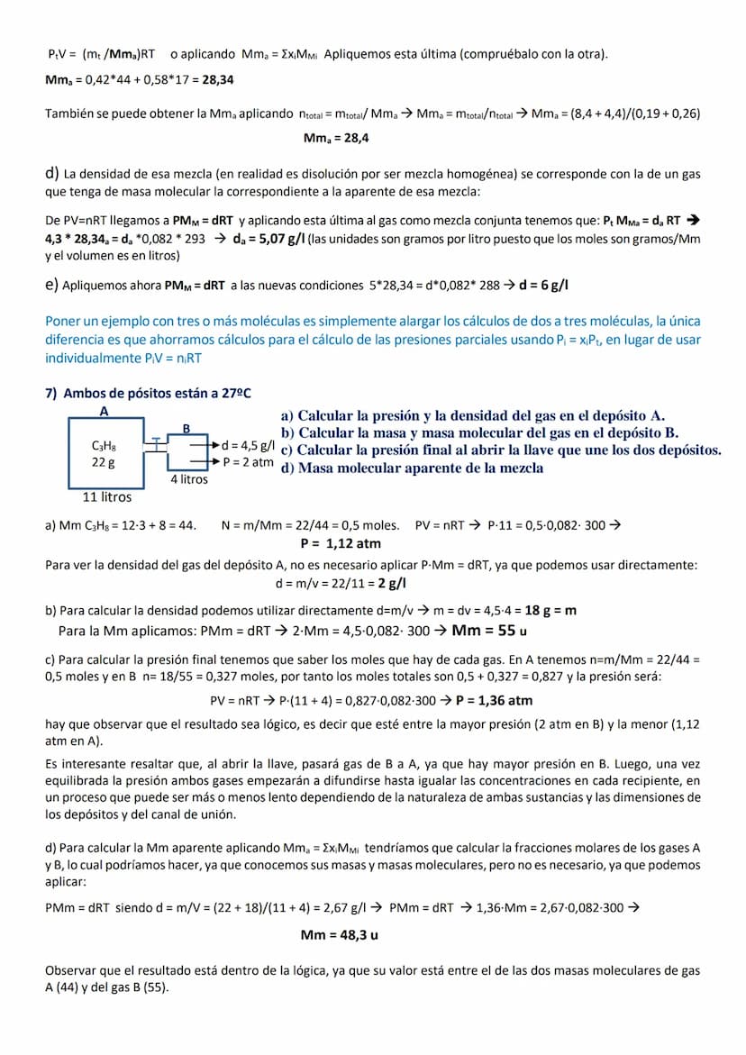 EJERCICIOS DE 1º DE BACHILLERATO RESUELTOS Y COMENTADOS
MATERIA, GASES Y DISOLUCIONES.
1) ¿Cuántos átomos de oxígeno hay en 0,1g de Fe2(SO4)