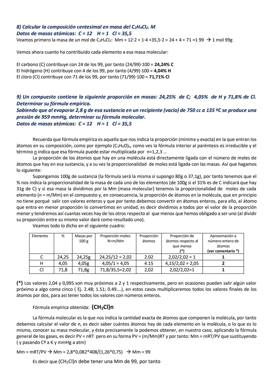 EJERCICIOS DE 1º DE BACHILLERATO RESUELTOS Y COMENTADOS
MATERIA, GASES Y DISOLUCIONES.
1) ¿Cuántos átomos de oxígeno hay en 0,1g de Fe2(SO4)