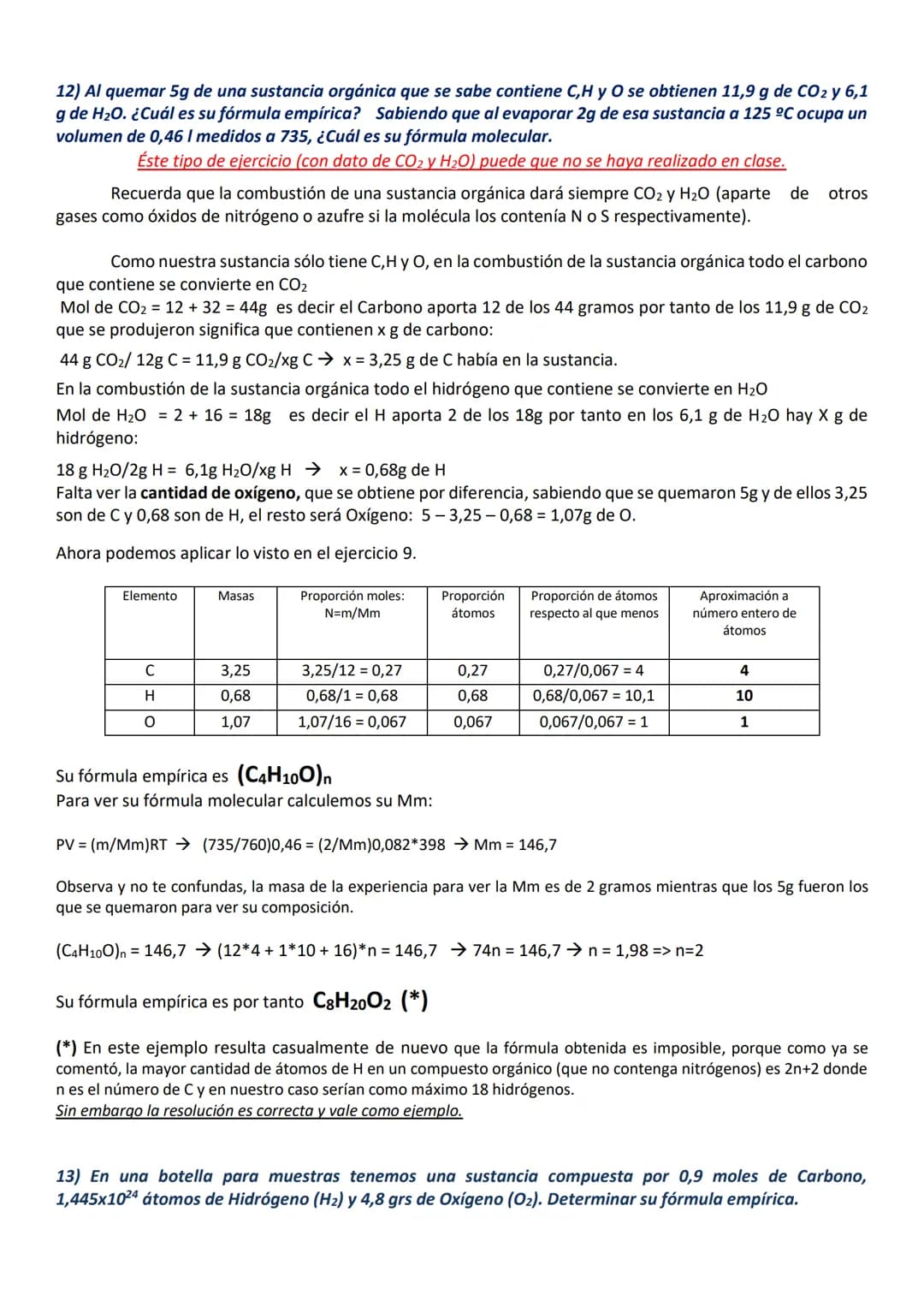 EJERCICIOS DE 1º DE BACHILLERATO RESUELTOS Y COMENTADOS
MATERIA, GASES Y DISOLUCIONES.
1) ¿Cuántos átomos de oxígeno hay en 0,1g de Fe2(SO4)