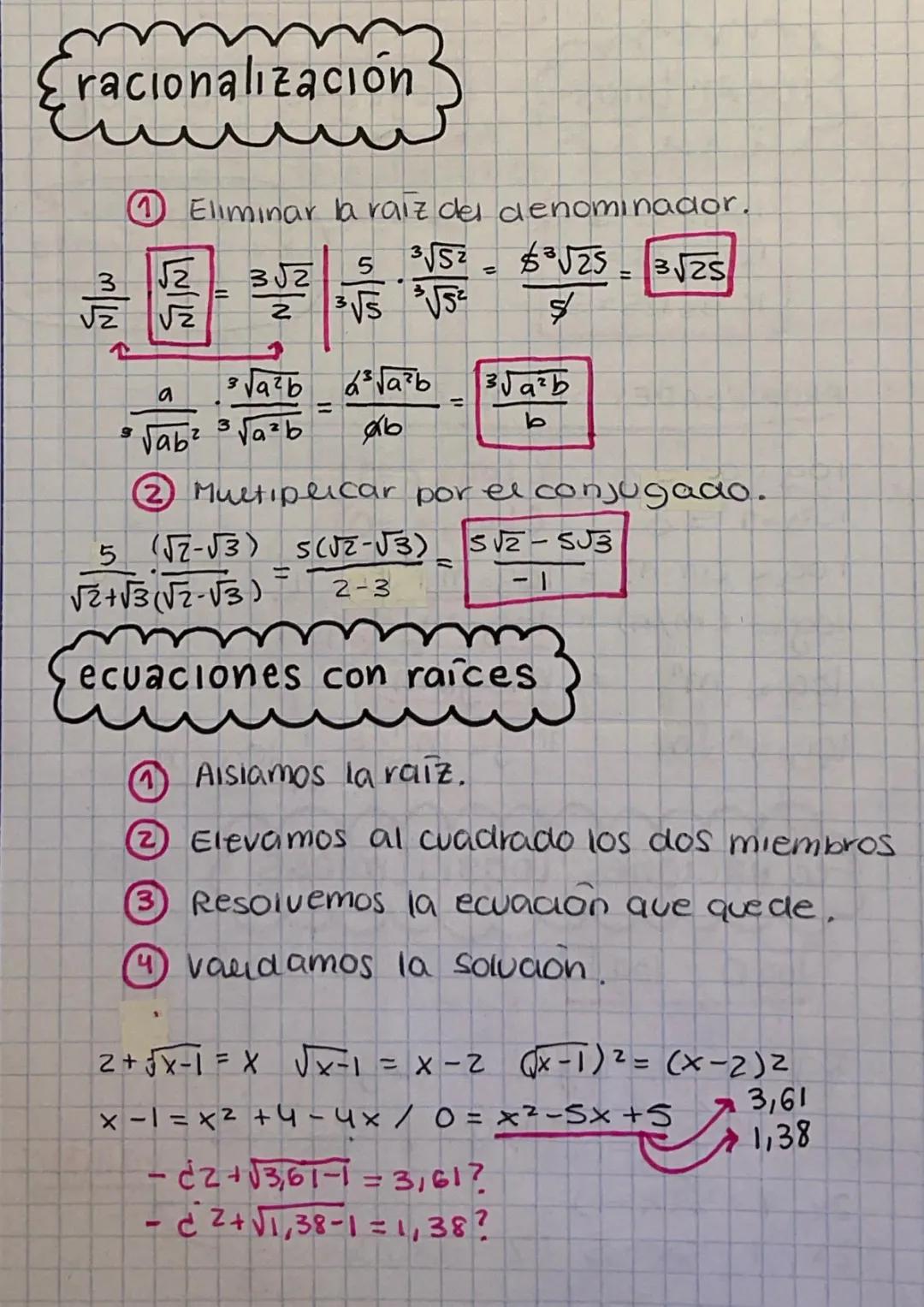 Aprende a Resolver Ecuaciones con Raíces y a Usar Propiedades de Logaritmos